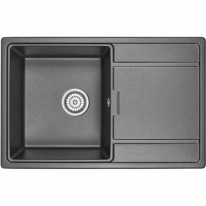 Кухонная мойка GRANULA GR-7804 шварц (черный металлик) 7804 SHBAPC